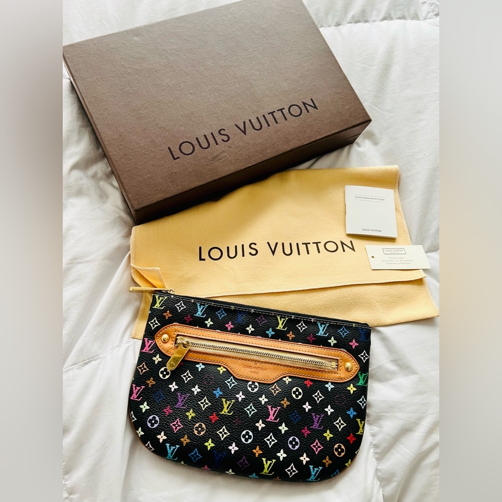 Authentic Louis Vuitton multi mono pochette w/dust bag and box
